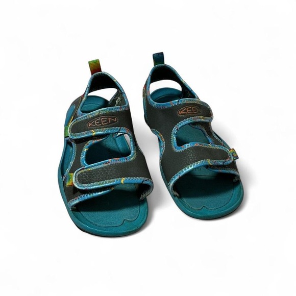 KEEN Kids Stingray Sandals Blue Adjustable Hook and Loop Comfort Water Shoes - Picture 1 of 5